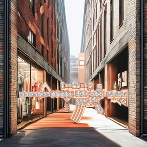 Collier tendance Hip Hop en or rose massif 10K avec breloque personnalisée, serti de pierres naturelles étincelantes, style M16 Gun, bijou unisexe, cadeau - Product Image 6