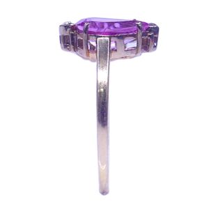 Anillos de Boda Unisex de Lujo Chapados en Oro de 14K con Engaste Clásico en Canal, Turmalina de Corte Ovalado, Zafiro Amarillo, Esmeralda y Diamante, Estilo Antiguo - Product Image 2