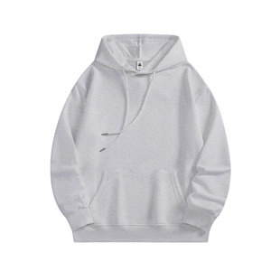 Custom logo Men's Autumn <b>Thin</b> Pullover Printed Embroidery <b>Hoodie</b> Loose Plus Size Sweatshirt - Product Image 5