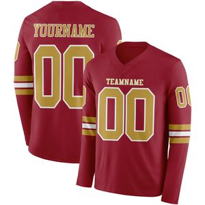 Camiseta de Fútbol Personalizada para Hombre, Manga Larga, Spandex/Poliéster, Malla Transpirable, Impresión por Transferencia de Calor/Digital/Bordado - Product Image 3