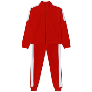 Survêtement de jogging unisexe de haute qualité avec fermeture éclair intégrale et logo personnalisé, ensemble de sport flexible pour adultes, collection automne - Product Image 4
