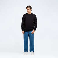 Toptan Satış İçin Bisiklet Yaka Kışlık Sweatshirt %100 Yüksek Kaliteli ODM Baskılı Düz Özel Logolu Erkek Sweatshirtü
