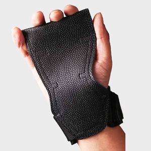 Breathable <b>Half</b> Finger Gym Gloves PU Leather Adjustable Wrist Strap Non <b>Slip</b> Weight Lifting Unisex - Product Image 1