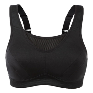 Sujetador Deportivo de Alta Sujeción y Transpirable para Mujer, Diseño Simple en la Parte Delantera, para Gimnasio, Fitness y Entrenamiento, Material Spandex/Nylon, Secado Rápido, Ecológico - Product Image 1
