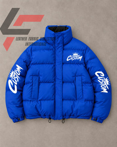 Vestes matelassées personnalisées de haute qualité, réversibles et grandes tailles, chaudes et confortables pour l'hiver, coupe-vent. - Product Image 4