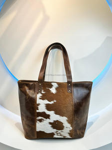 Fabricant de sacs à main, vente en gros, mode vintage, haute qualité, grande capacité, sac à main en cuir véritable pour femmes - Product Image 3