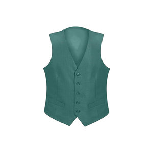Chaleco Formal para Hombre, Cuello en V, Color Sólido, Cierre de un Botón, para Trajes, Ropa de Primavera - Product Image 1