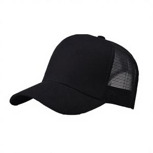 หมวกแก๊ปตาข่ายสีดำพิมพ์ลายด้วยความร้อน ระบายอากาศได้ดี กันน้ำ รุ่น Pearl Trucker ปรับขนาดได้ เหมาะสำหรับทุกเพศ สวมใส่สบายๆ ในฤดูใบไม้ผลิและฤดูร้อน จาก WARPRO INDUSTRY - Product Image 1
