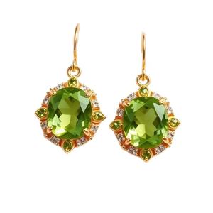 925 Sterling Silver Wholesale Boucles d'oreilles de conception la plus récente Boucles d'oreilles en diamant à la mode pour les femmes - Product Image 1