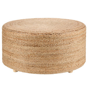 Repose-pieds ou siège polyvalent ottoman rembourré de bohème moderne - Product Image 1