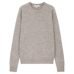 Camisetas de Cuello Redondo para Mujer, Talla Grande, Cálidas, con Logotipo Personalizado Bordado, 100% Lana y Algodón Extrafino, Antiarrugas, a Precio Económico - Product Image 1