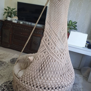 Macrame Swing, Macrame Hanging Chair, Macrame Patio Swing, <b>Hammock</b> Swing, Indoor Chair - Product Image 2
