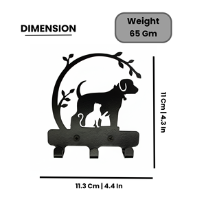 Porta Llaves Metálico para Perros y Gatos, Organizador de Llaves Montado en la Pared, Gancho Decorativo para Entrada, Hogar u Oficina - Product Image 2
