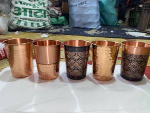 Tasse à boire décorative en métal avec motif gravé, gobelet à eau, tasse à thé pour la maison, cadeau de fête - Product Image 6