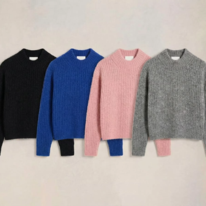 Suéteres de Mohair Personalizados OEM ODM para Hombre, Suéter de Jacquard Extra Grande de Mohair, Suéter de Punto con Cuello Redondo, Suéter Fuzzy Meeroos - Product Image 2