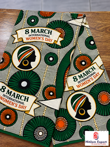 Tela Africana con Estampado de Cera, Textil de Algodón Ankara, Día Internacional de la Mujer 8 de Marzo, Fabricante OEM ODM Personalizado, Proveedor Mayorista - Product Image 2