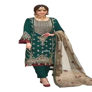 Venda quente Terno Paquistanês De Noiva Para A Erva Daninha De Fornecedor Indiano Disponível a Preços de Atacado Vestido paquistanês para as mulheres