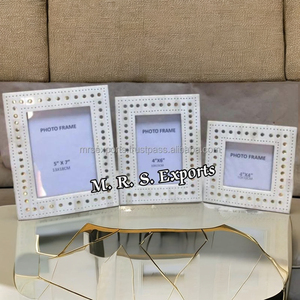 Cadre photo en os de corne le plus vendu, très demandé, en bois et verre, pour décoration de table, prix de gros en provenance d'Inde - Product Image 2