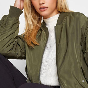 <b>Women</b>’s Bomber <b>Jacket</b> Manufacturer | Custom Lightweight <b>Flight</b> <b>Jacket</b> Oem Private Label Streetwear Outerwear Supplier Factory - Product Image 4