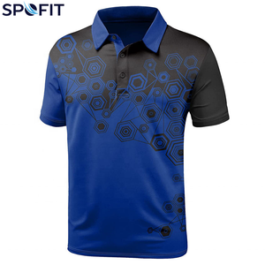 Camisetas Polo Personalizadas para Hombre, Diseño Sublimado, 100% Poliéster, Tejido de Punto, Corte Ajustado, Transpirables, Casuales, Servicio OEM y ODM al por Mayor - Product Image 4