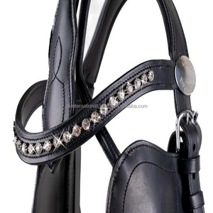 ห่วงโซ่พลอยเทียมฝังคริสตัลแบรนด์แถวเดียวทรงคลื่นช่องเปล่าหนังม้า - Product Image 2