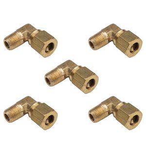 Coude mâle en laiton à compression forgé AOL112 SAE # 060202, 90 °   Raccord coudé, connecteur hydraulique pneumatique, raccord en laiton OEM - Product Image 6