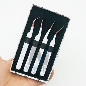 ชุดแหนบต่อขนตาเคลือบผงสีขาวพร้อมพลาสม่าสีโรสโกลด์ - Product Image 2