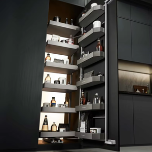 Meubles de cuisine en MDF tendance 2026 JY Project sur mesure, armoires de cuisine modulaires en gros, rangement RTA, meubles du Vietnam - Product Image 5