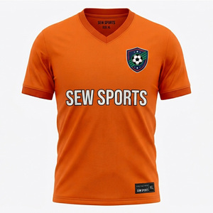Maillot de football respirant grande taille à manches courtes pour adultes hommes 2026, séchage rapide, personnalisable, nom d'équipe OEM - Product Image 5