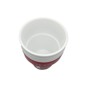 VICACCI Luxury Ceramic Coffee Mug with Anti-Scald Silicone Sleeve Ribbed Porcelain Tea <b>Cup</b> <b>Set</b> for Office and Home - Product Image 2