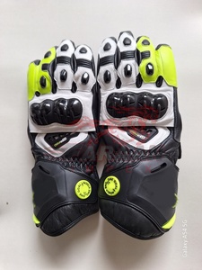 High <b>Performance</b> Motorcycle Racing Gloves Armored Knuckle Leather Track Riding Gloves Full Finger <b>Protective</b> Biker Gear OEM - Product Image 5