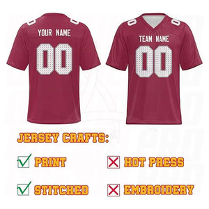 Servicios OEM, Jersey de Fútbol Americano Personalizado, Nuevo, Cosido, Transpirable, de Manga Corta, Camisetas de Rugby Cosidas - Product Image 5