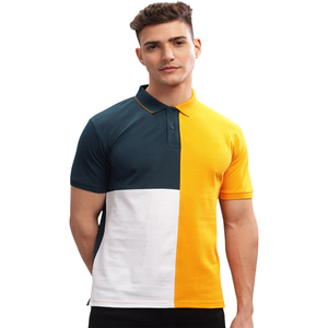 Polo de Manga Corta para Hombre, con Bloques de Color, Transpirable, Informal, para Golf, Sublimación OEM, Uniforme de Trabajo a Rayas Unisex - Product Image 1