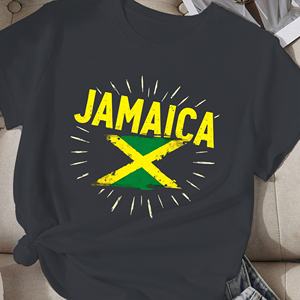 เสื้อยืดสตรีลายธงชาติจาไมก้า - Product Image 3