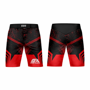 Shorts de Compresión MMA de Alta Calidad al por Mayor, Pantalones Cortos de Grappling con Logotipo Frontal, 100% Poliéster, Duraderos - Product Image 5