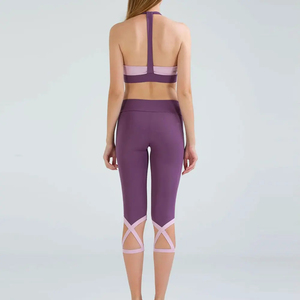 ชุดบราออกกำลังกายแบบสูงและกางเกงโยคะระบายอากาศดี รุ่นใหม่ล่าสุด ชุดออกกำลังกายอเนกประสงค์ทันสมัยสำหรับผู้หญิง - Product Image 4