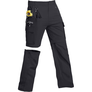 Pantalon convertible léger de haute qualité en coton doux, respirant, multi-poches, coupe classique, avec coutures durables, de la marque Solid Trader - Product Image 3