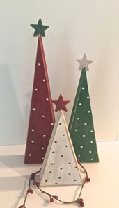 Eco-Friendly Wooden Christmas <b>Tree</b> <b>Ornament</b>, Handmade Rustic Natural Wood Holiday Decoration for Tabletop, Christmas Centerpiece - Product Image 3