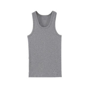 Débardeur tricoté sans manches pour homme, couleur turquoise, col rond, uni, coupe classique, décontracté - Product Image 1
