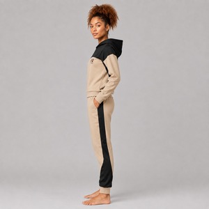 Survêtement d'hiver personnalisé pour femme, haute qualité, design 2-en-1, respirant, 100 % polyester, nouvelle mode sportive - Product Image 2