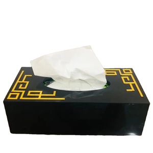 กล่องใส่กระดาษทิชชู MDF สไตล์ร่วมสมัย สำหรับตกแต่งโต๊ะอาหาร บ้าน โรงแรม สำนักงาน สวยงามทันสมัย - Product Image 3