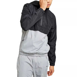 Custom Unisex Full <b>Zip</b> <b>Hooded</b> Tracksuit Set 2-Piece Tri-Color Pullover Windbreaker Jogger Pants Water-Resistant - Product Image 5