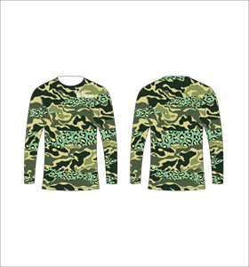 Custom Long Sleeve Sublimated Jersey Camouflage <b>Animal</b> Print Sportswear Breathable Quick Dry Athletic Shirt For Team Uniform - Product Image 1