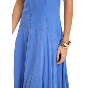 Vestido largo con estampado floral para mujer, estilo línea A con lazo frontal - Product Image 5