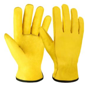 High Performance Breathable Durable Anti-static Sheep Grain Leather <b>Driver</b> Work <b>Gloves</b> Reflective Safety Industrial Protection - Product Image 2