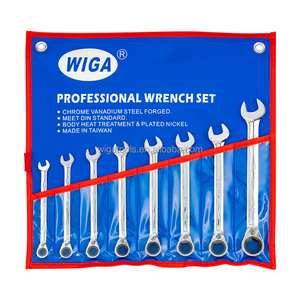 Juego de Llaves de Trinquete Reversibles Métricas WIGA-MRC, Construcción de Cromo Vanadio, Herramienta de Fijación para Bricolaje - Product Image 1