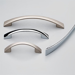 Luxury Brass Pull <b>Handle</b> High Quality <b>Nickel</b> Finished Furniture Hardware <b>Door</b> <b>Handle</b> Home Office Hotel Workshop - Product Image 6