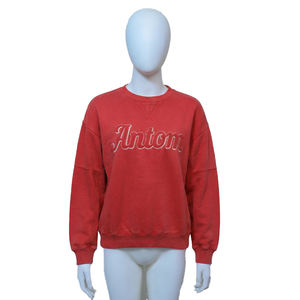 Sweat-shirts en coton à épaules tombantes Sweat-shirt unisexe en molleton Sweat-shirt personnalisé pour femmes Sweat-shirt à col rond - Product Image 1