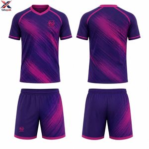 เสื้อฟุตบอลออกแบบเองและพิมพ์โลโก้ ผ้าคุณภาพสูง สีและขนาดที่ปรับแต่งได้ เหมาะสำหรับทุกฤดูกาล ราคาไม่แพง รับผลิตแบบ OEM - Product Image 6