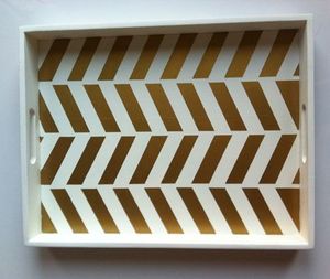 Handmade Black & White Resin Inlay Single Tier <b>Storage</b> <b>Tray</b> Decorative Serving Platter Living Room Kitchen Portable Dishwasher - Product Image 2